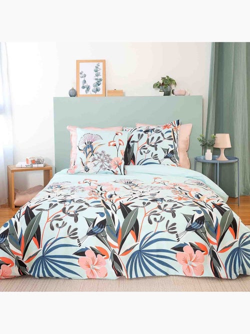 Parure housse de couette 100 % satin de coton paya - Kiabi