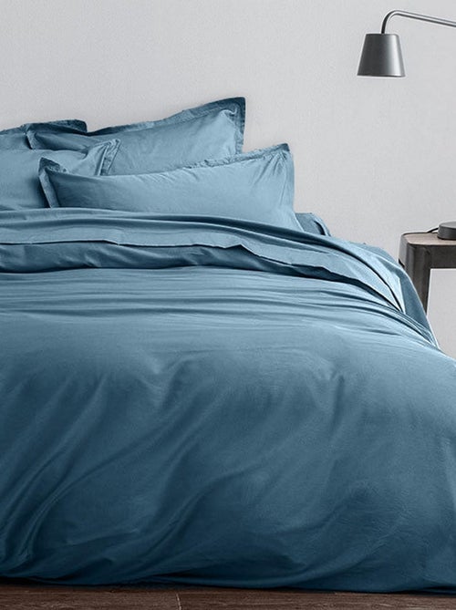 Parure housse de couette 100 % satin de coton sati - Kiabi