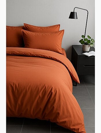 Parure housse de couette 100 % satin de coton sati