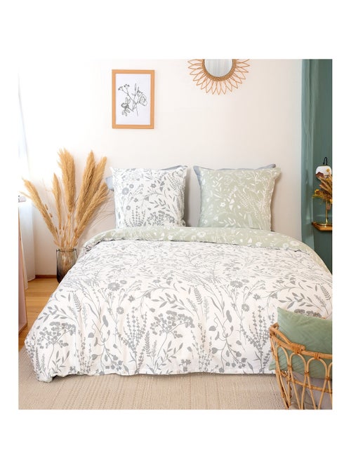 Parure housse de couette 100 % satin de coton susie - Kiabi Parure housse de couette 100 % satin de coton susie - Kiabi