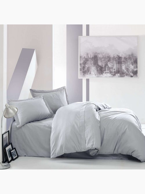 Parure housse de couette 100% satin de coton Uni - Elegant - Kiabi
