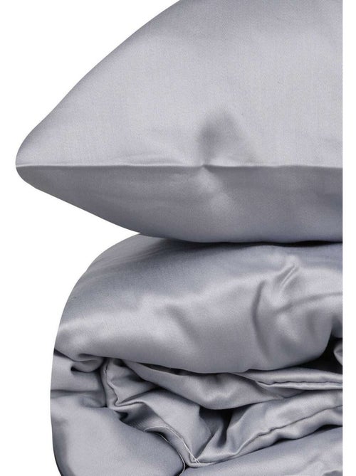 Parure housse de couette 100% satin de coton Uni - Elegant - Kiabi