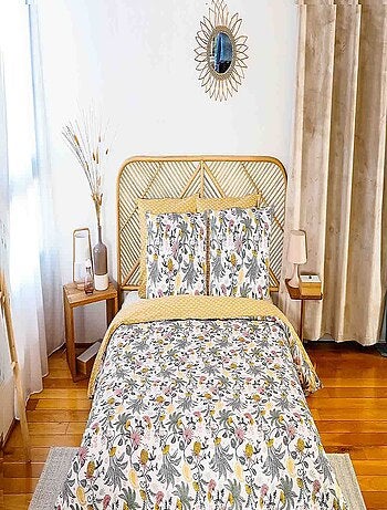 Parure housse de couette 100 % satin de coton wayan