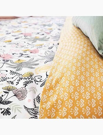 Parure housse de couette 100 % satin de coton wayan