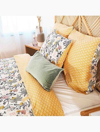 Parure housse de couette 100 % satin de coton wayan