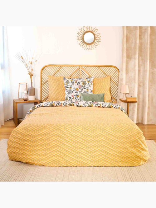 Parure housse de couette 100 % satin de coton wayan - Kiabi Parure housse de couette 100 % satin de coton wayan - Kiabi