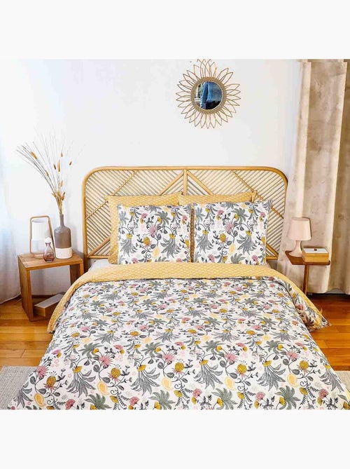 Parure housse de couette 100 % satin de coton wayan - Kiabi Parure housse de couette 100 % satin de coton wayan - Kiabi