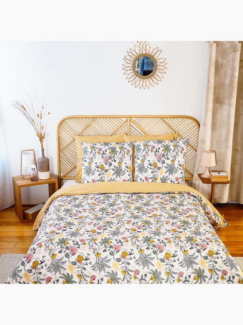 Parure housse de couette 100 % satin de coton wayan - Kiabi Parure housse de couette 100 % satin de coton wayan - Kiabi
