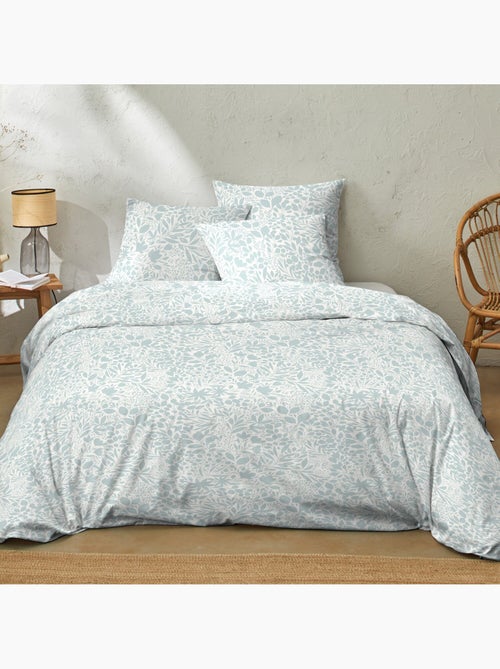 Parure housse de couette 140x200 cm 100% coton, LINA - Kiabi Parure housse de couette 140x200 cm 100% coton, LINA - Kiabi