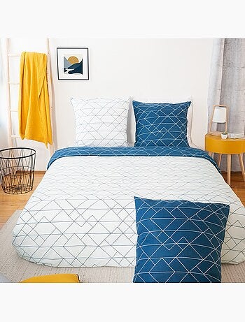 Parure housse de couette 140x200 cm en microfibre, LIST