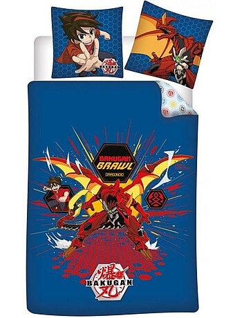 Parure housse de couette 140x200 + taie 63x63 - BAKUGAN