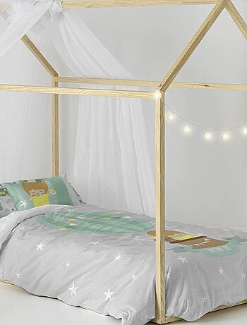 Parure housse de couette 2 pièces Air balloon "Happyfriday