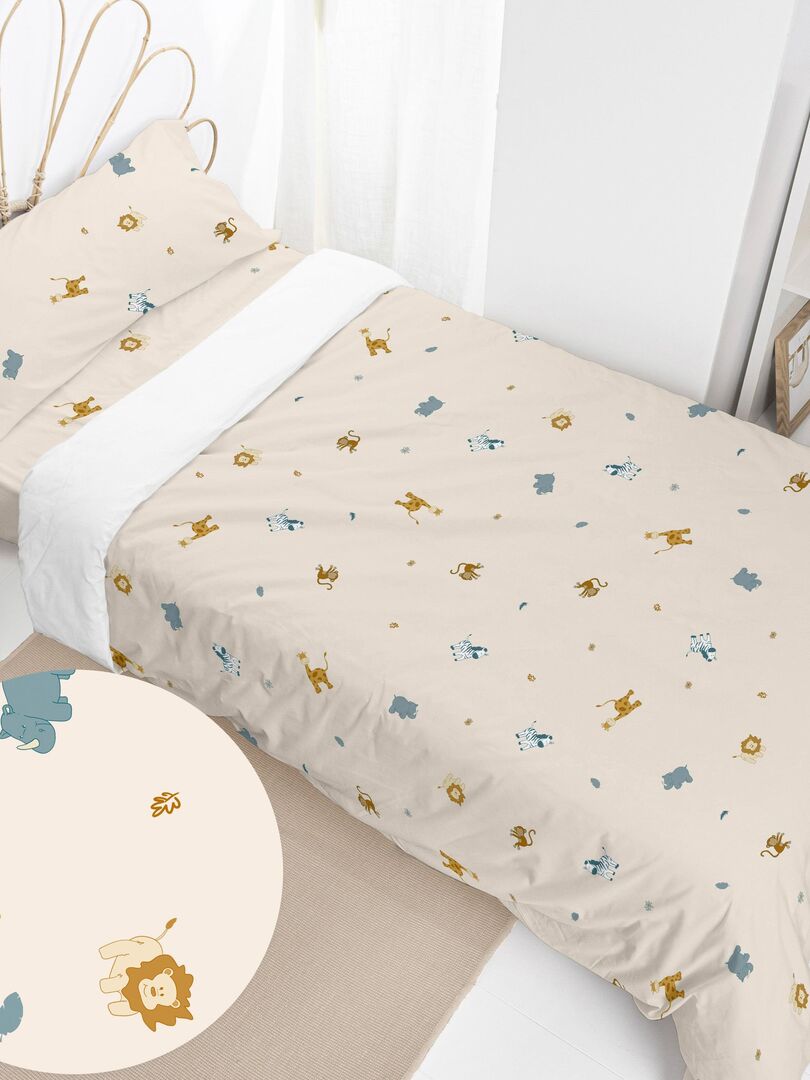 Housse de couette Tropical Happyfriday - Blanc - Kiabi - 25.99€