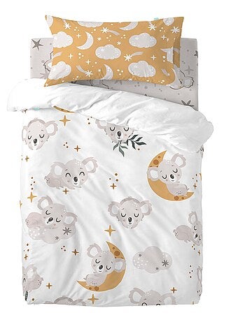 Parure housse de couette 2 pièces Baby koala Berceau "Happyfriday