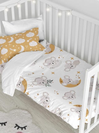 Parure housse de couette 2 pièces Baby koala "Happyfriday"
