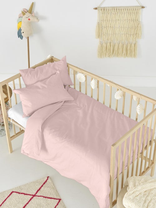 Parure housse de couette 2 pièces Basic Berceau "Happyfriday" - Kiabi