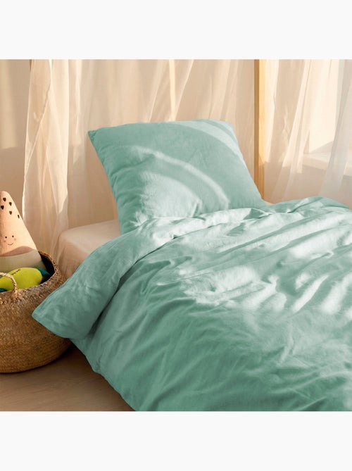 Parure housse de couette 2 pièces Basic "Happyfriday" - Kiabi