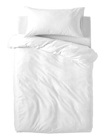 Parure housse de couette 2 pièces Basic Lit Bébé "Happyfriday