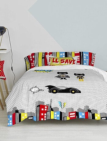 Parure housse de couette 2 pièces Bat "Happyfriday