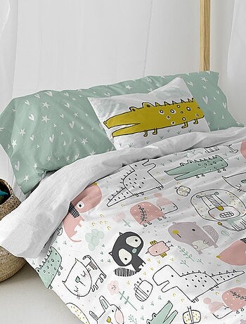 Parure housse de couette 2 pièces Best buddies "Happyfriday