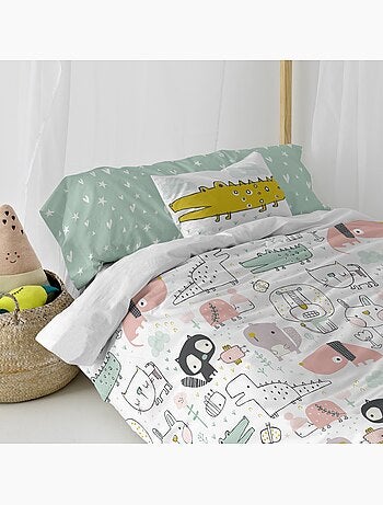 Parure housse de couette 2 pièces Best buddies "Happyfriday