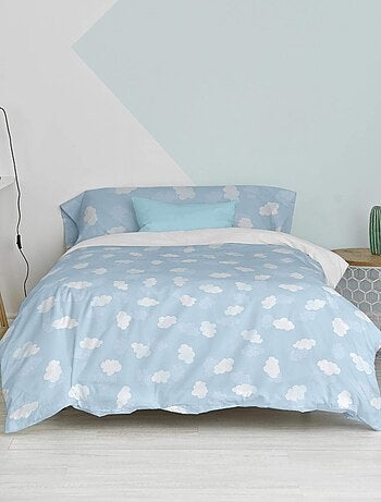 Parure housse de couette 2 pièces Clouds "Happyfriday