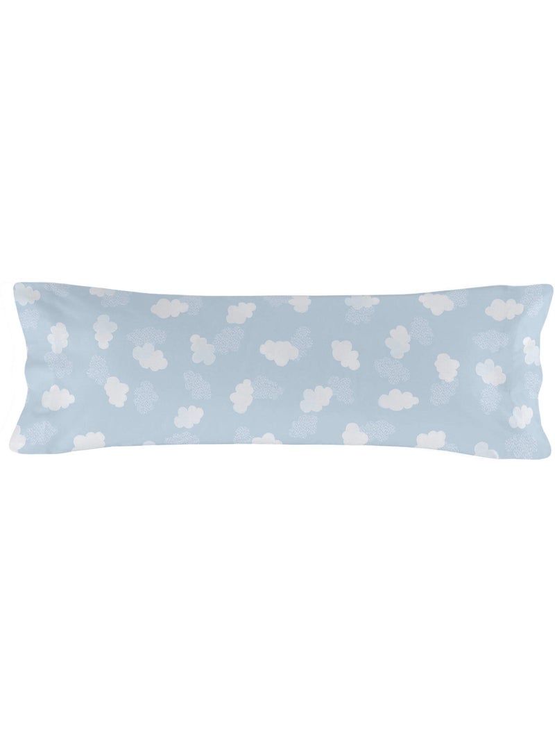 Parure housse de couette 2 pièces Clouds "Happyfriday" Bleu - Kiabi