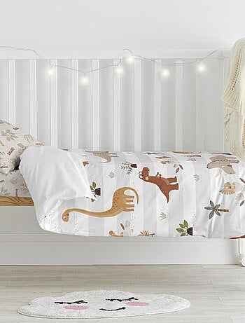 Parure housse de couette 2 pièces Dino family "Happyfriday