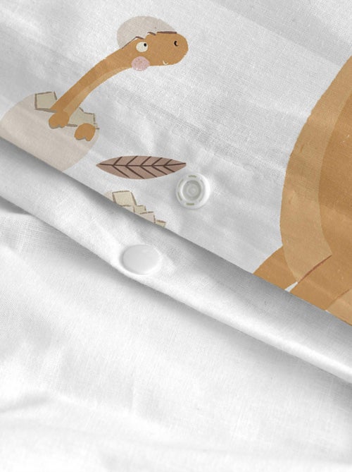 Parure housse de couette 2 pièces Dino family "Happyfriday" - Kiabi