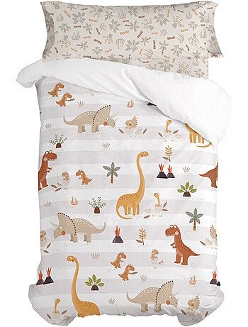 Parure housse de couette 2 pièces Dino family "Happyfriday