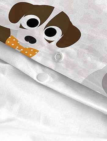 Parure housse de couette 2 pièces Dogs "Happyfriday
