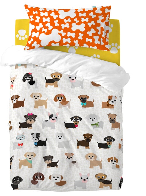 Parure housse de couette 2 pièces Dogs "Happyfriday" - Kiabi Parure housse de couette 2 pièces Dogs "Happyfriday" - Kiabi