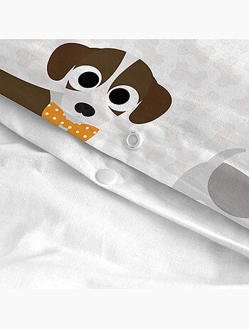 Parure housse de couette 2 pièces Dogs "Happyfriday