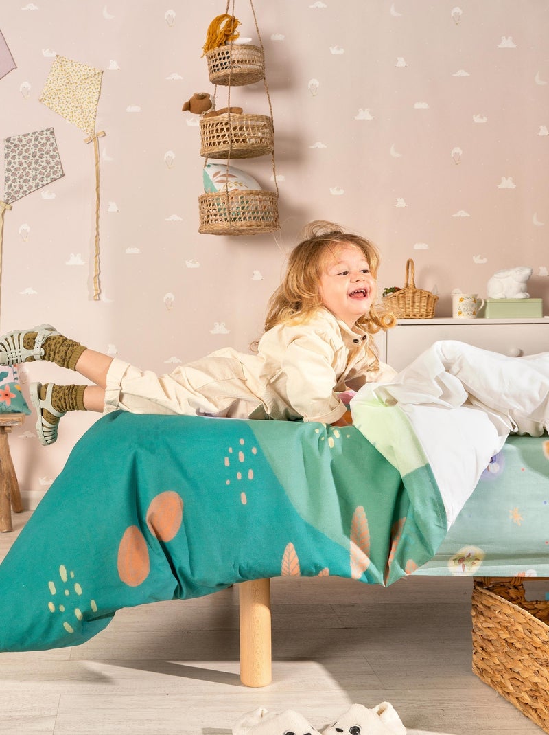 Parure housse de couette 2 pièces Dreaming "Happyfriday" Blanc - Kiabi