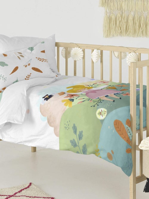 Parure housse de couette 2 pièces Dreaming Lit Bébé "Happyfriday" - Kiabi