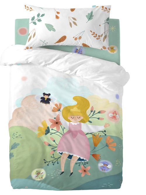 Parure housse de couette 2 pièces Dreaming Lit Bébé "Happyfriday" - Kiabi