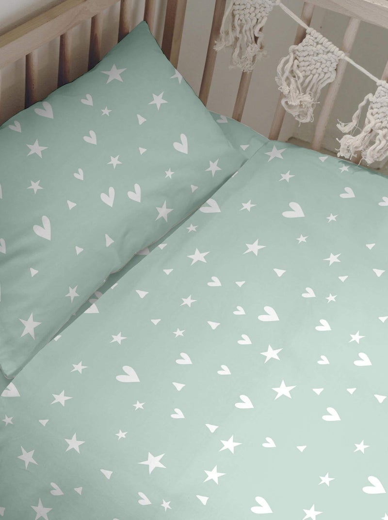 Parure housse de couette 2 pièces Fairy dust "Happyfriday" Blanc - Kiabi