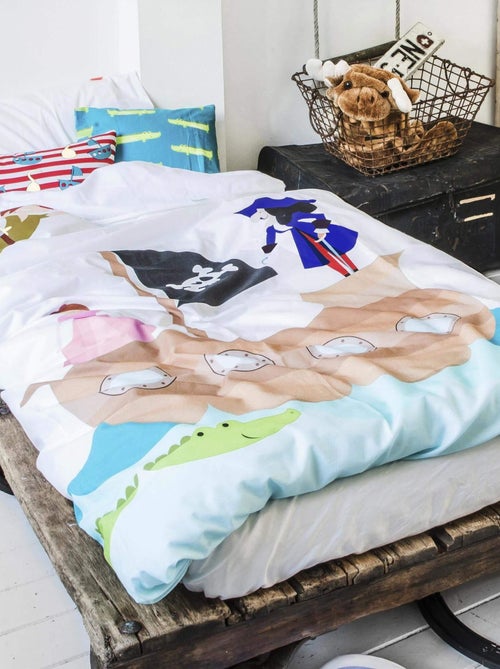 Parure housse de couette 2 pièces Flying boy "Happyfriday" - Kiabi