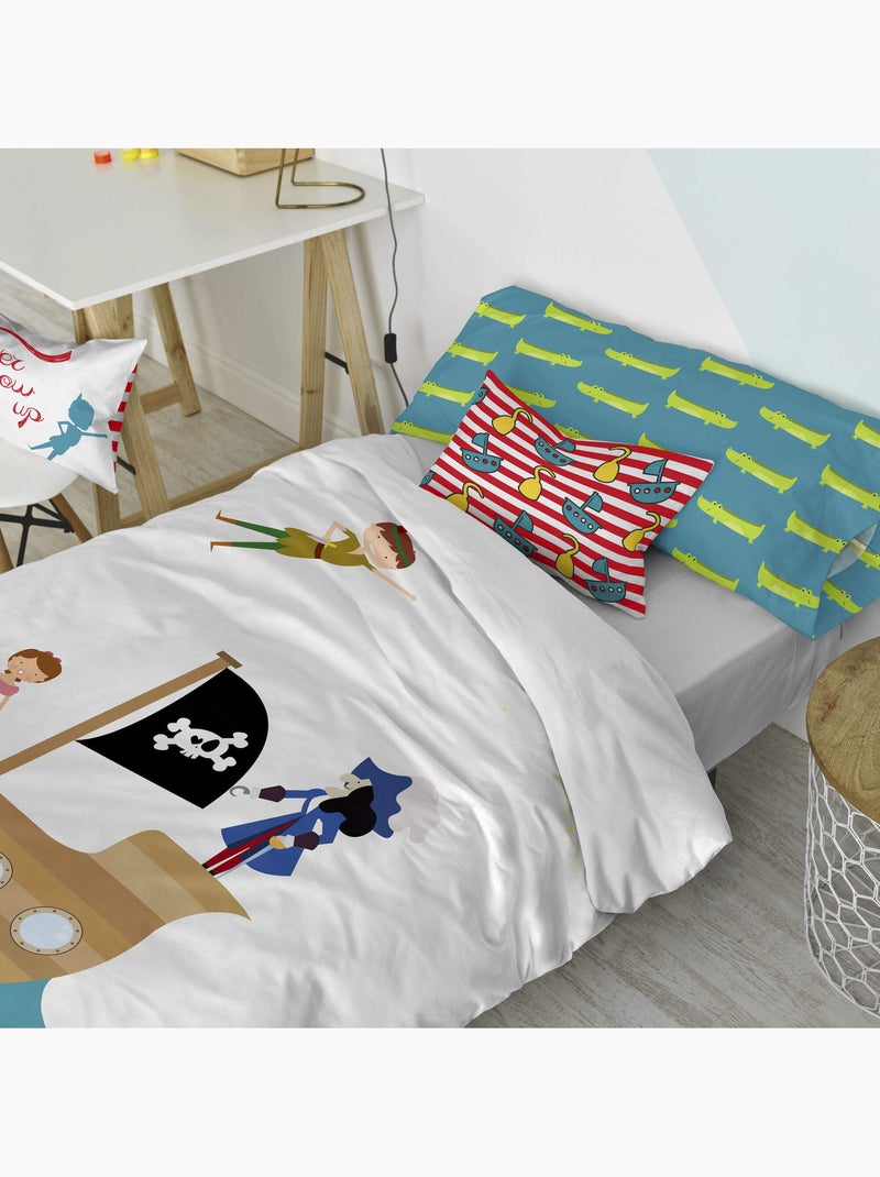 Parure housse de couette 2 pièces Flying boy "Happyfriday" Multicolore - Kiabi