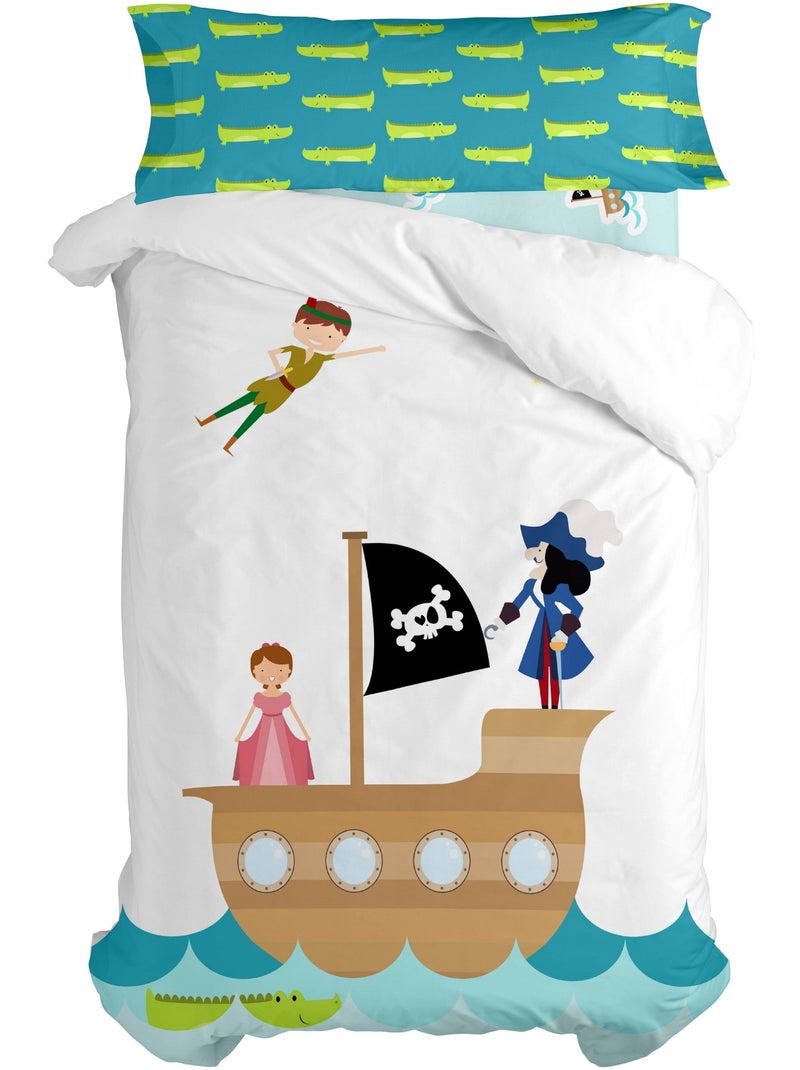 Parure housse de couette 2 pièces Flying boy "Happyfriday" Multicolore - Kiabi
