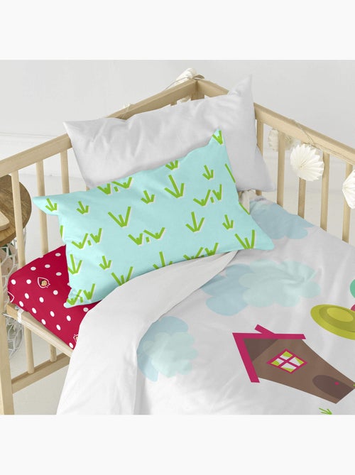 Parure housse de couette 2 pièces Grandma "Happyfriday" - Kiabi