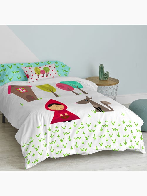 Parure housse de couette 2 pièces Grandma "Happyfriday" - Kiabi