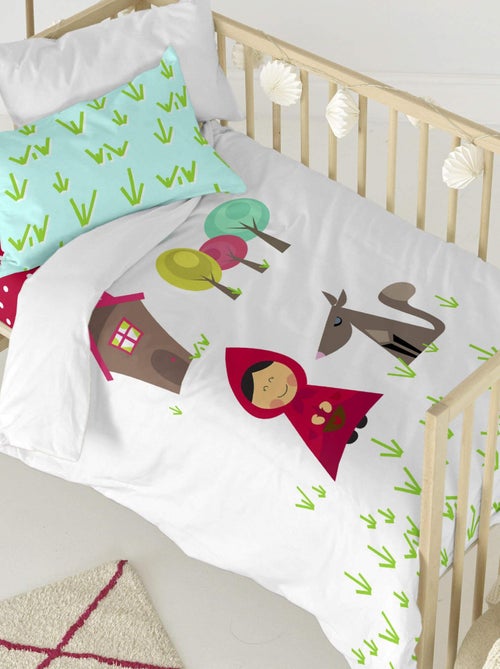 Parure housse de couette 2 pièces Grandma Lit Bébé "Happyfriday" - Kiabi