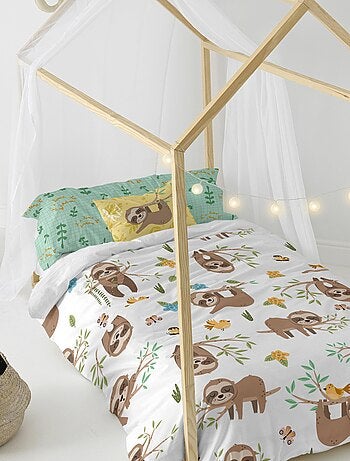 Parure housse de couette 2 pièces Happy sloth "Happyfriday