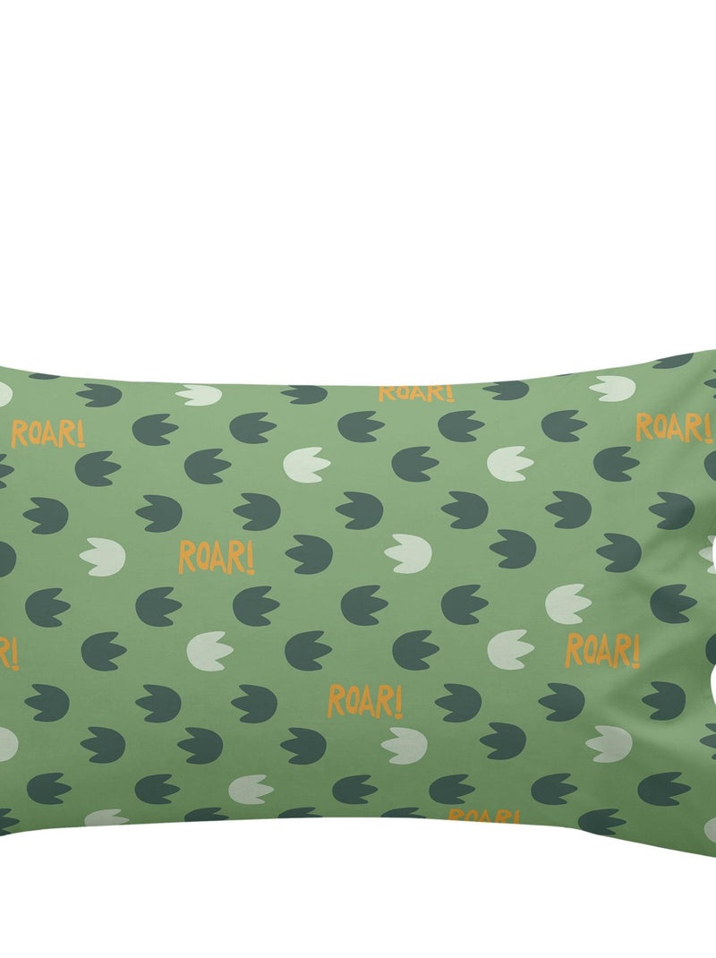 Parure housse de couette 2 pièces Happydino Lit Bébé "Happyfriday" Multicolore - Kiabi