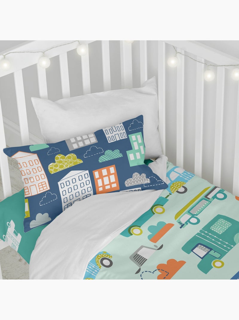 Parure housse de couette 2 pièces holidays lit bébé "happyfriday" Multicolore - Kiabi