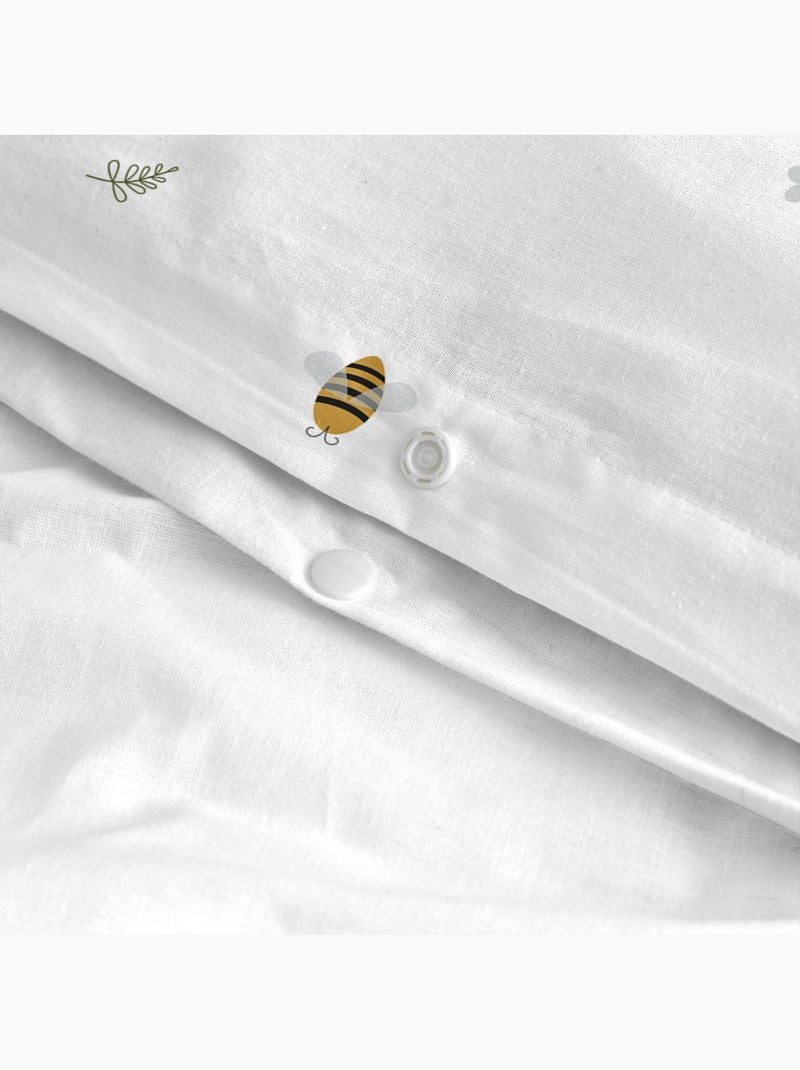 Parure housse de couette 2 pièces Honey "Happyfriday" Multicolore - Kiabi