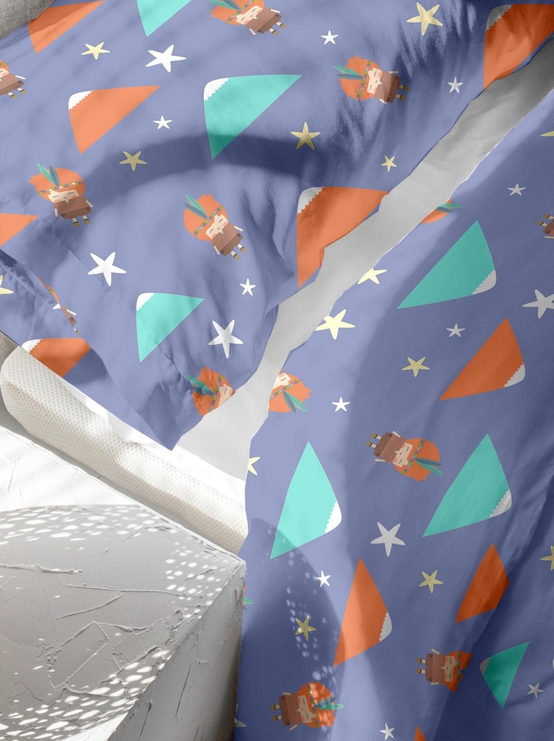 Parure housse de couette 2 pièces Indian night (D) "Happyfriday" Blanc - Kiabi