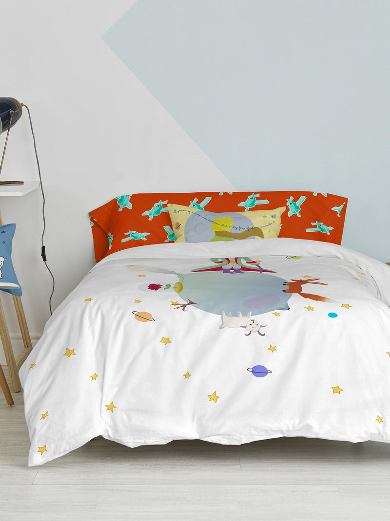 Parure housse de couette 2 pièces Le petit prince "Happyfriday" Blanc - Kiabi