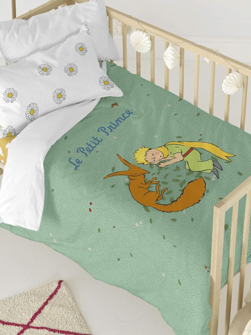 Parure De Lit Bébé 2 Pièces 120x90cm + Taie 60x40cm - 20 Couleurs, 50% Coton 50% Polyester, Lavable Machine